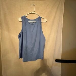Blue Sleeveless Women's Top Size L